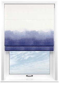 Bluebellgray Ombre, Cornflower - Twist&Fit Roman Blind